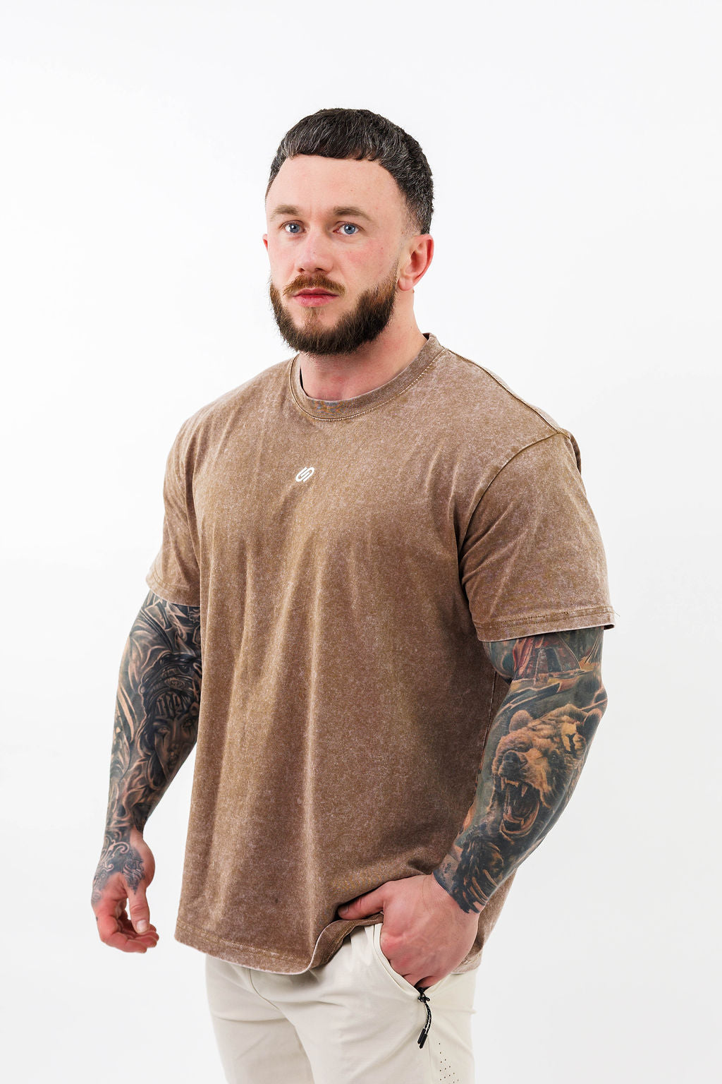 Caramel oversized tee