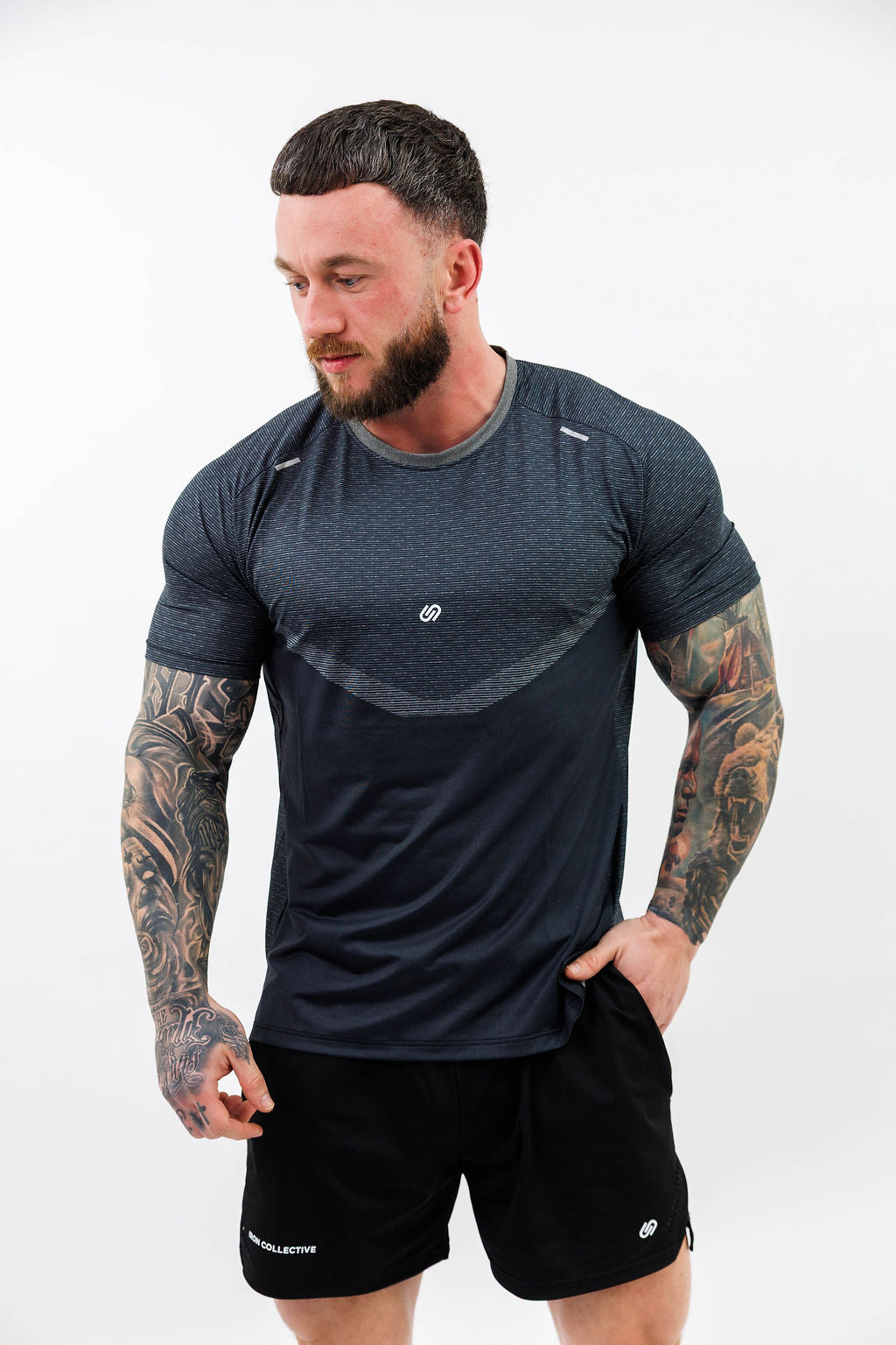 Muscle fit quick dry training top