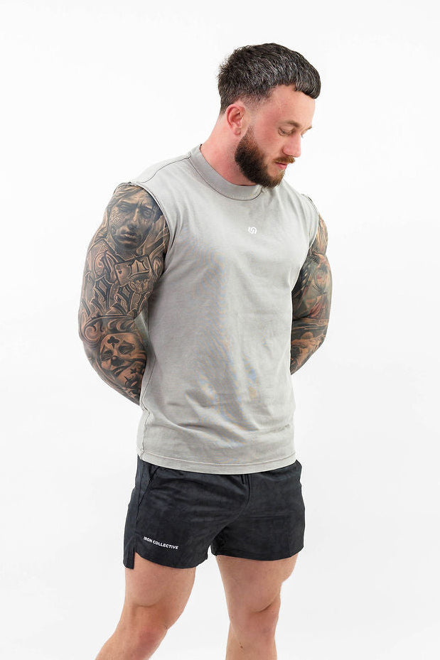 Ruff cut cotton vest
